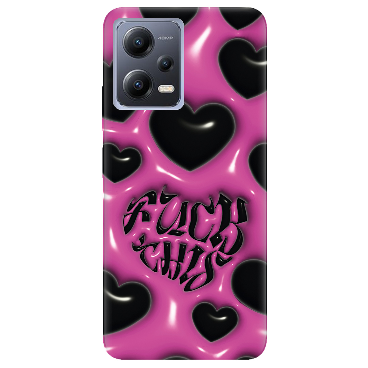 Чохол для Xiaomi Redmi Note 12 5G Зухвалі серця - фото 1 - Чохли для телефонів