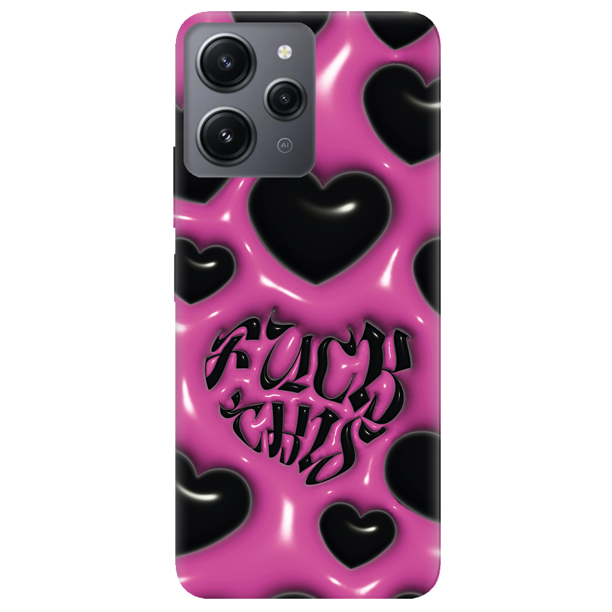 Чехол для Xiaomi Redmi 12 Зухвалі серця - фото 1 - Чехлы для телефонов