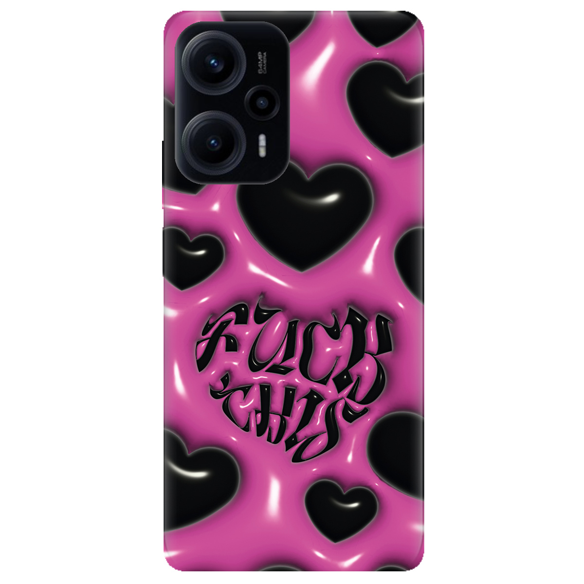 Чохол для Xiaomi Poco F5 Зухвалі серця - фото 1 - Чохли для телефонів