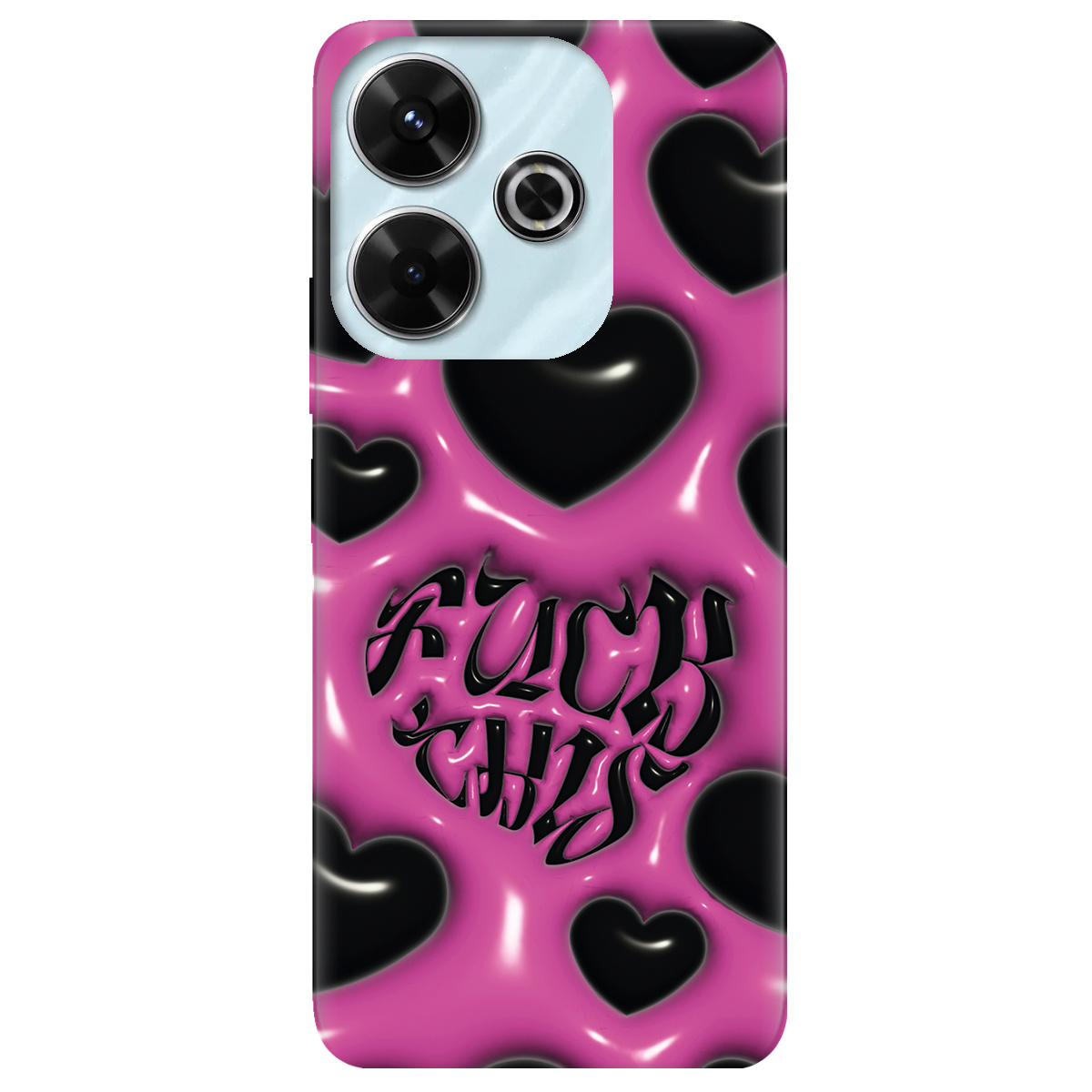 Чохол для Xiaomi Poco M6 4G Зухвалі серця - фото 1 - Чохли для телефонів