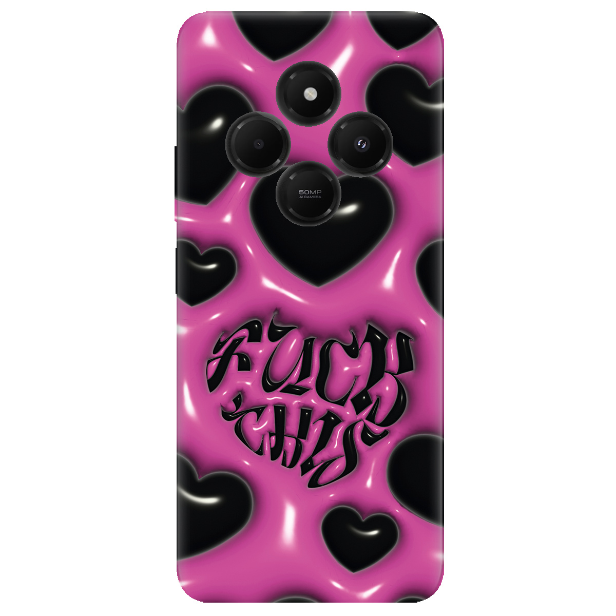 Чехол для Xiaomi Poco C75 Зухвалі серця - фото 1 Чехол для Xiaomi Poco C75 Зухвалі серця - фото 1 - Чехлы для телефонов