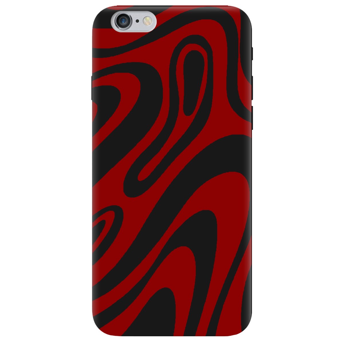 Чехол для Apple iPhone 6 Plus / 6S Plus черный матовый soft touch Червона енергія - фото 1 - Чехлы для телефонов