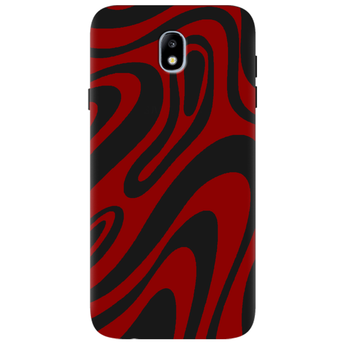 Чехол для Samsung Galaxy J7 2017 черный матовый soft touch Червона енергія - фото 1 - Чехлы для телефонов