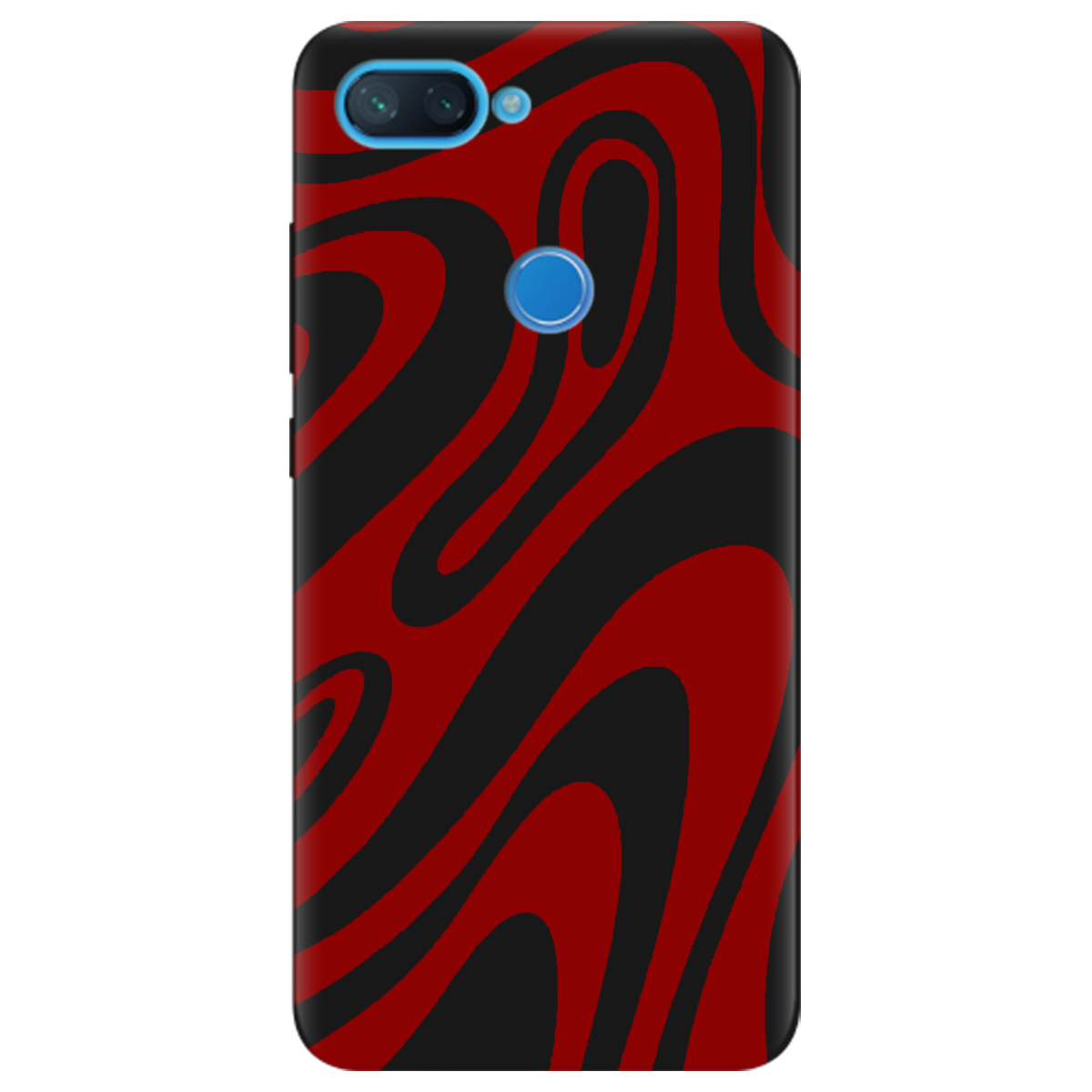 Чехол для Xiaomi Mi 8 Lite черный матовый soft touch Червона енергія - фото 1 - Чехлы для телефонов