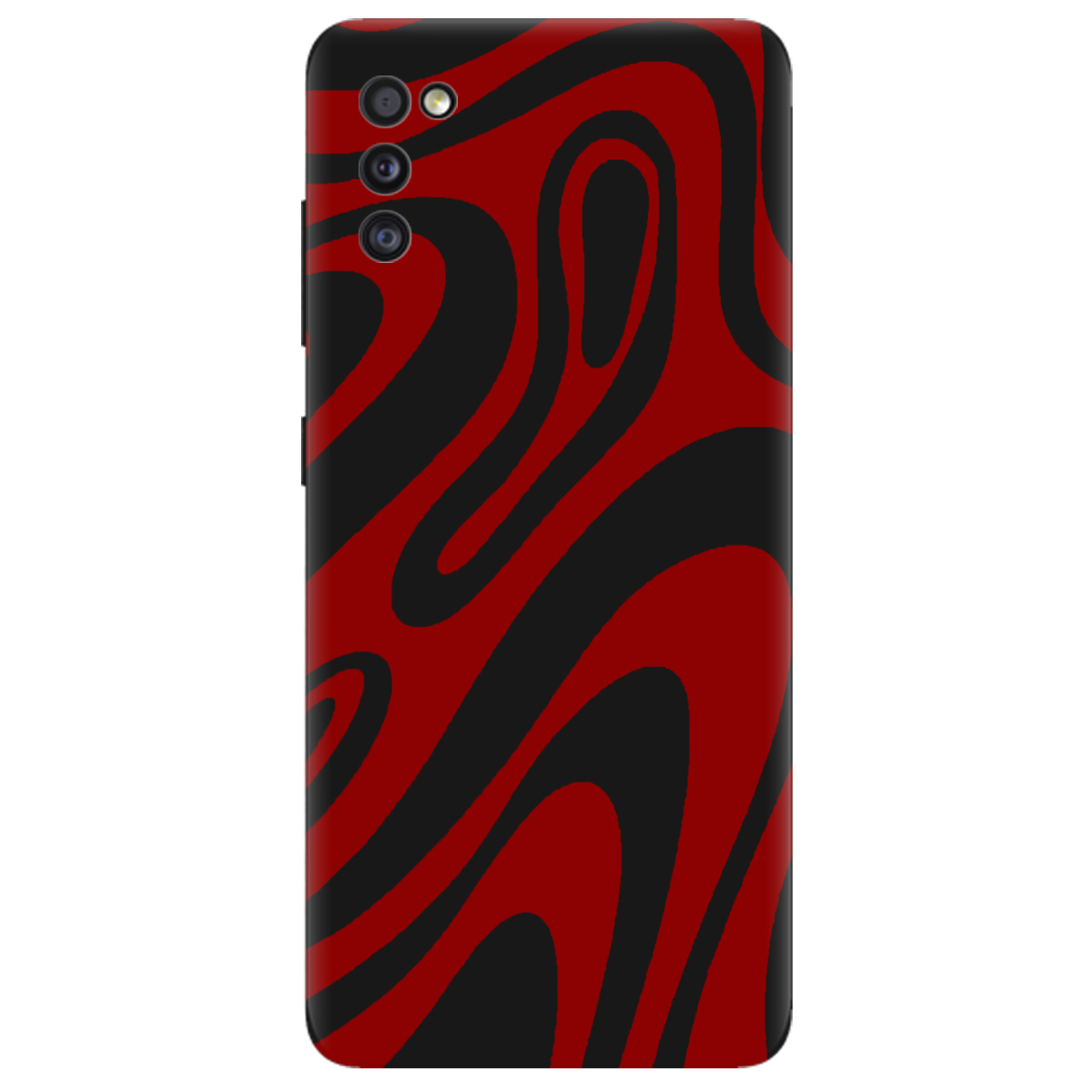 Чехол для Samsung Galaxy A41 черный матовый soft touch Червона енергія - фото 1 - Чехлы для телефонов