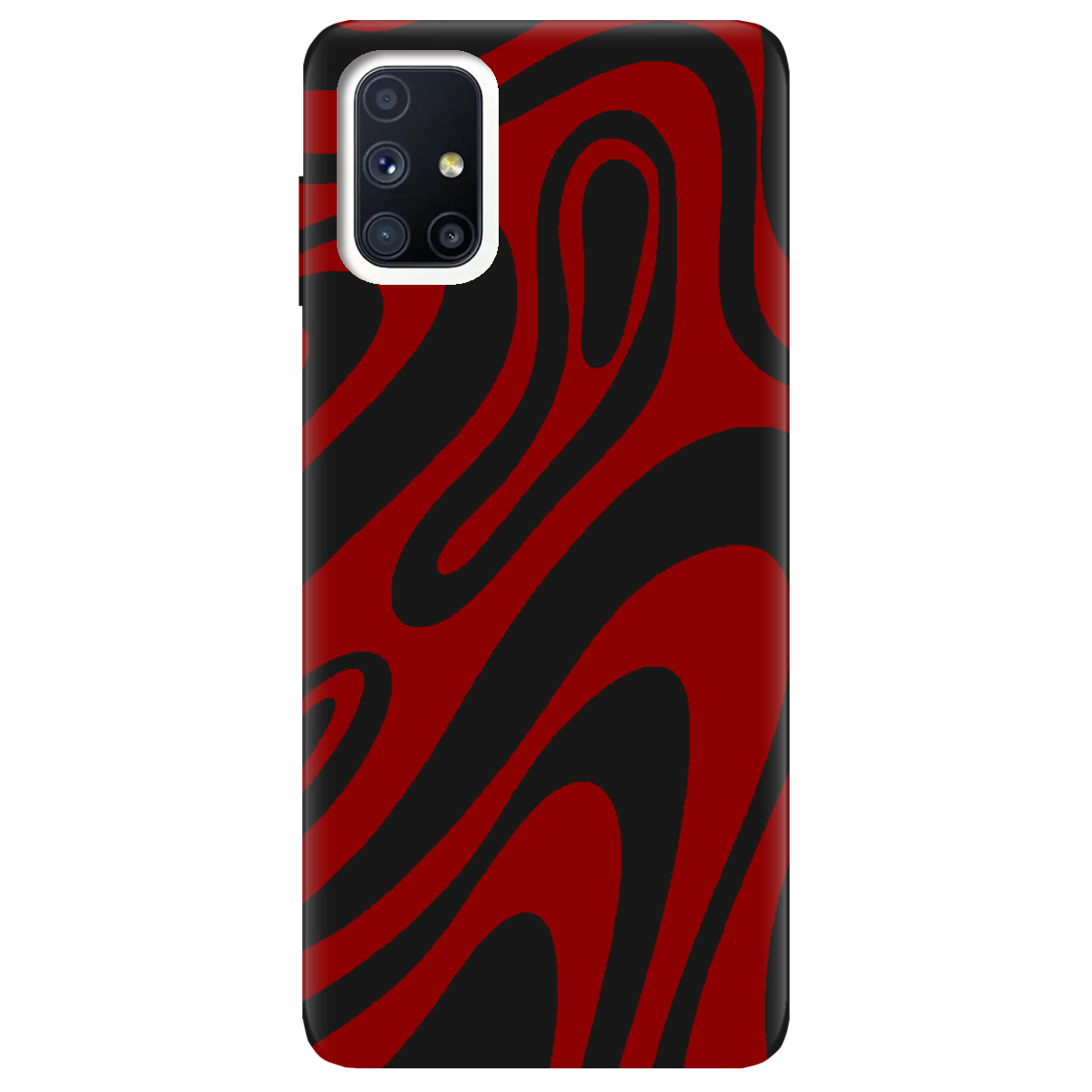 Чехол для Samsung Galaxy M51 черный матовый soft touch Червона енергія - фото 1 - Чехлы для телефонов