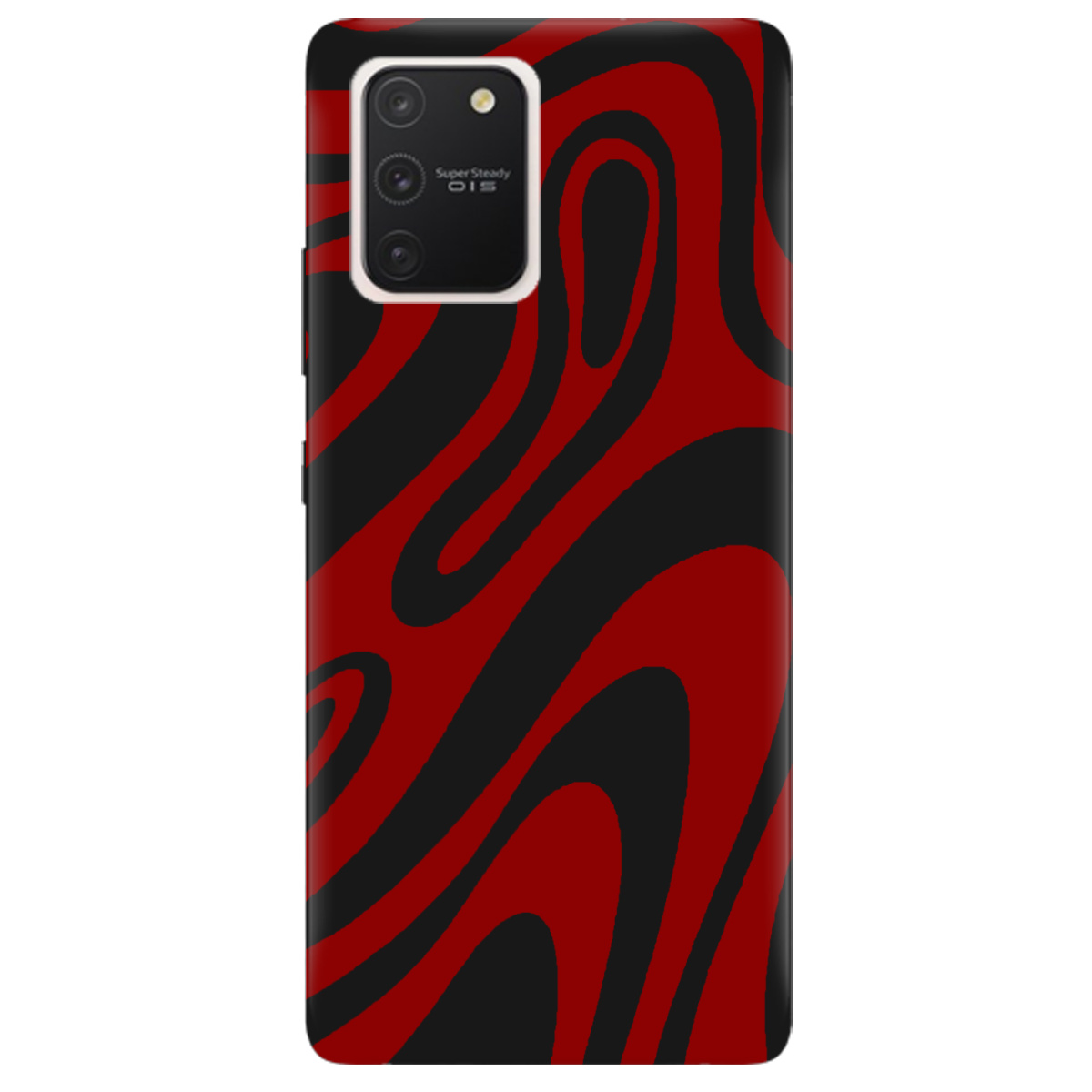 Чехол для Samsung Galaxy S10 Lite черный матовый soft touch Червона енергія - фото 1 - Чехлы для телефонов