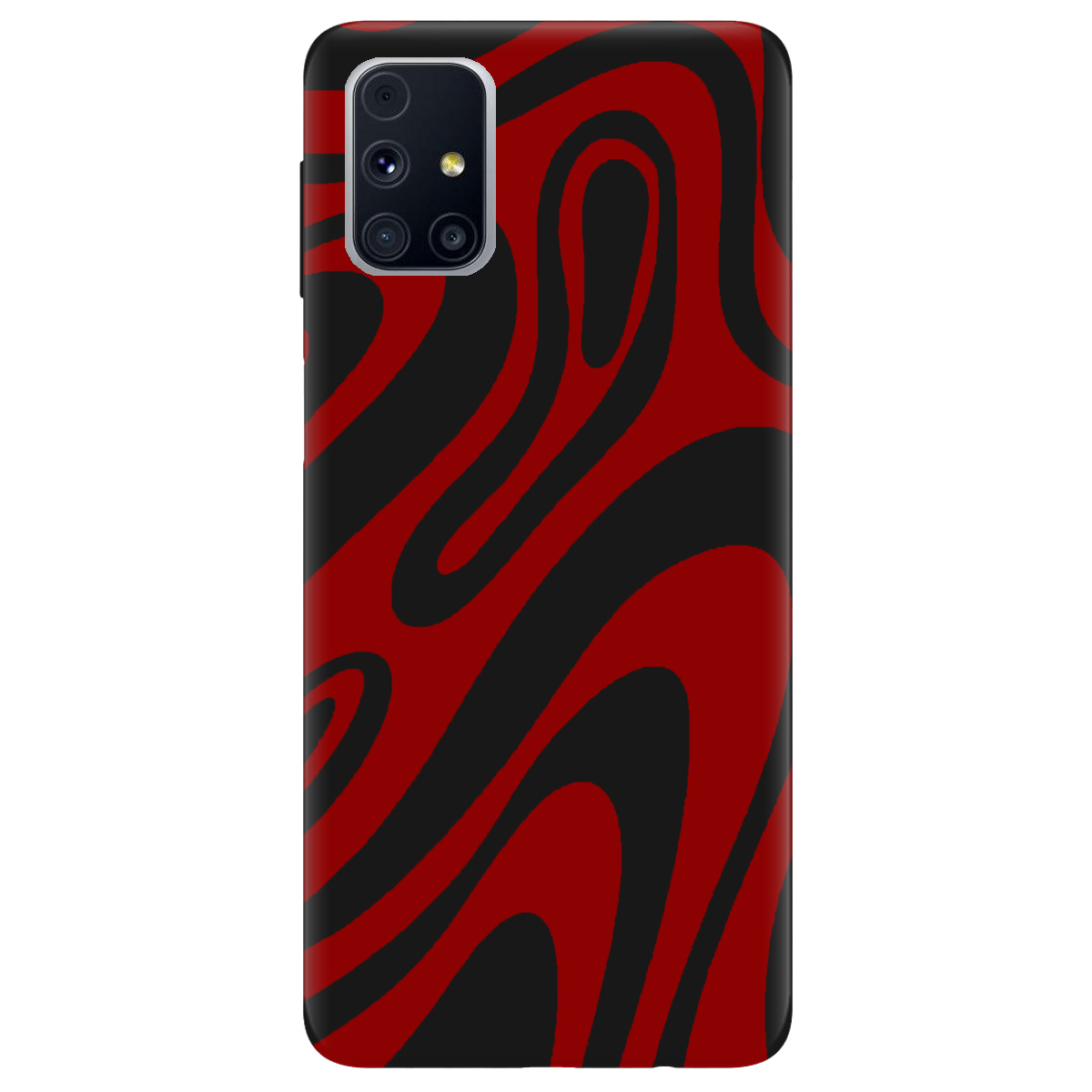 Чохол для Samsung Galaxy M31s чорний матовий soft touch Червона енергія - фото 1 Чохол для Samsung Galaxy M31s чорний матовий soft touch Червона енергія - фото 1 - Чохли для телефонів