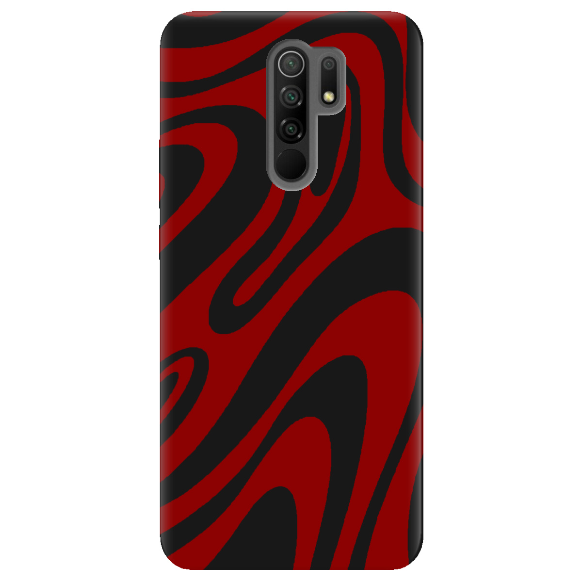 Чехол для Xiaomi Redmi 9 черный матовый soft touch Червона енергія - фото 1 - Чехлы для телефонов