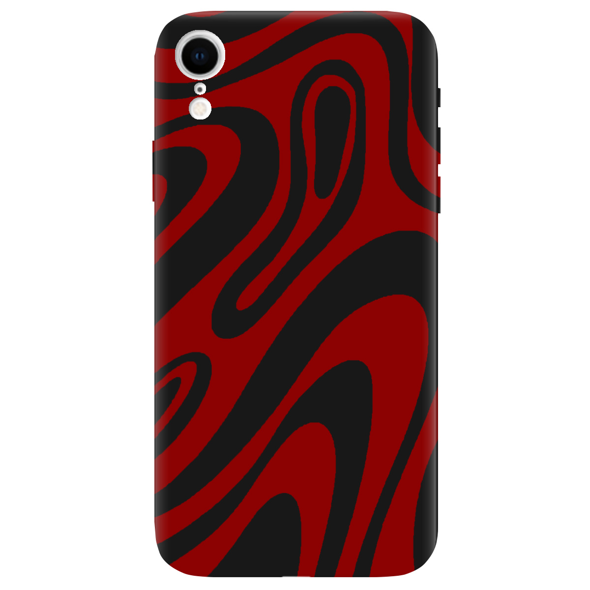 Чохол для Apple iPhone XR чорний матовий soft touch Червона енергія - фото 1 - Чохли для телефонів