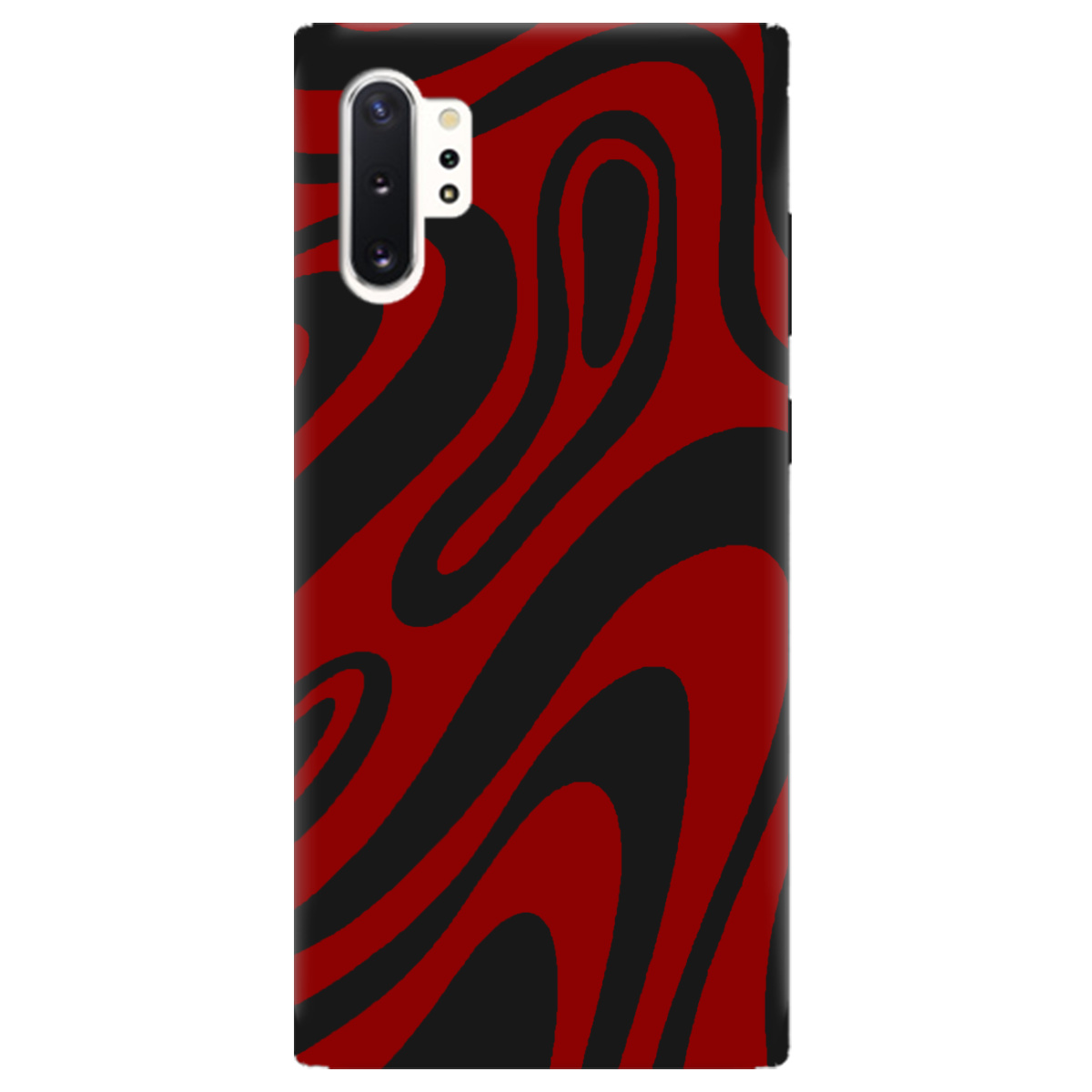 Чехол для Samsung Galaxy Note 10 Plus черный матовый soft touch Червона енергія - фото 1 - Чехлы для телефонов