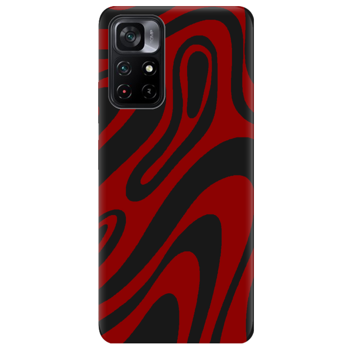 Чехол для Xiaomi Poco M4 Pro 5G черный матовый soft touch Червона енергія - фото 1 - Чехлы для телефонов