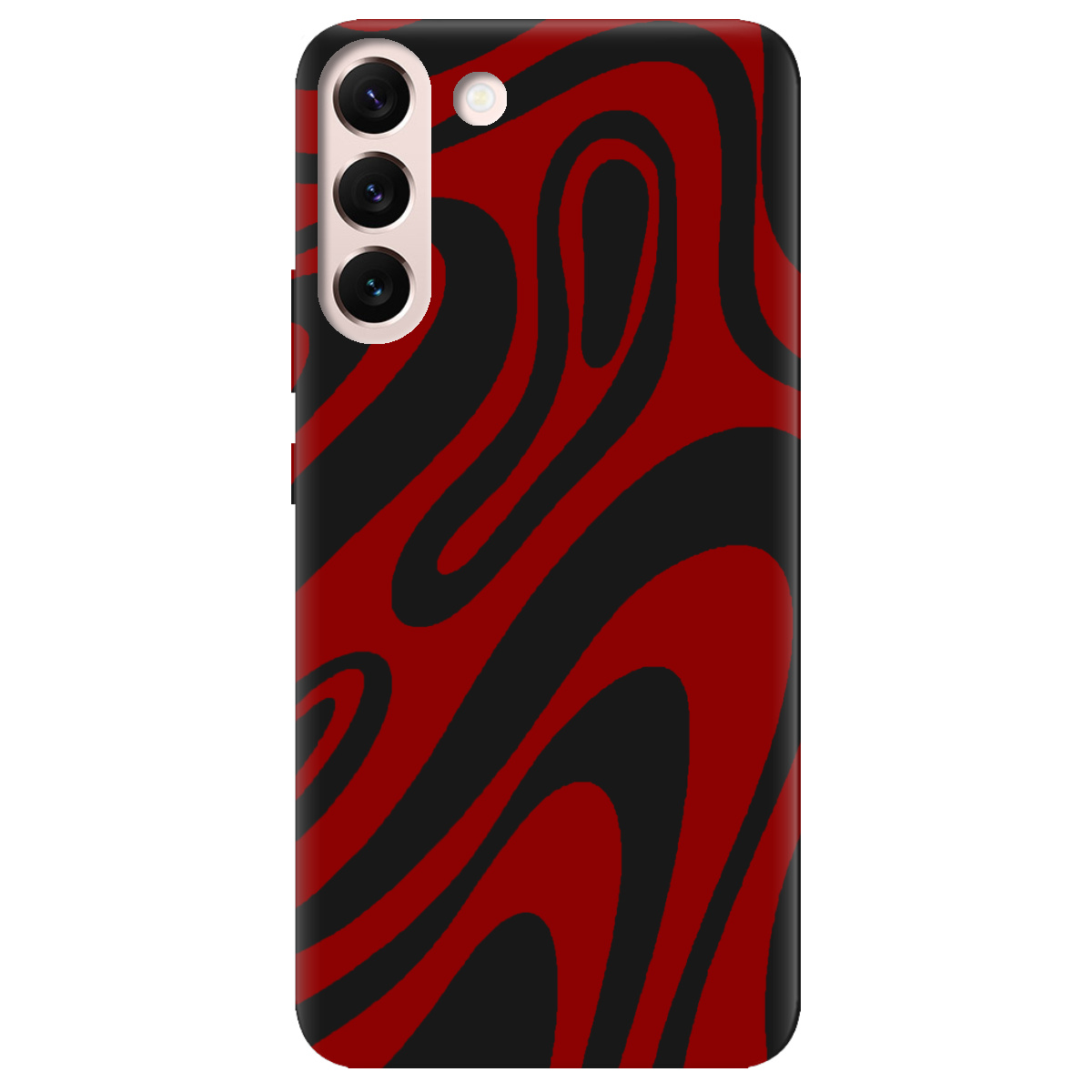 Чехол для Samsung Galaxy S22 черный матовый soft touch Червона енергія - фото 1 - Чехлы для телефонов