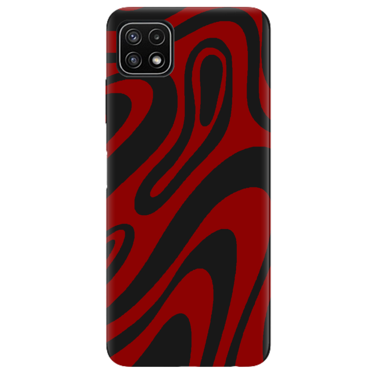 Чохол для Samsung Galaxy A22 5G чорний матовий soft touch Червона енергія - фото 1 - Чохли для телефонів