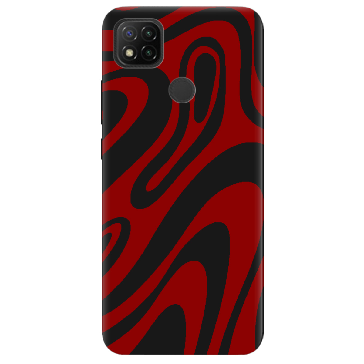 Чехол для Xiaomi Redmi 10A черный матовый soft touch Червона енергія - фото 1 - Чехлы для телефонов