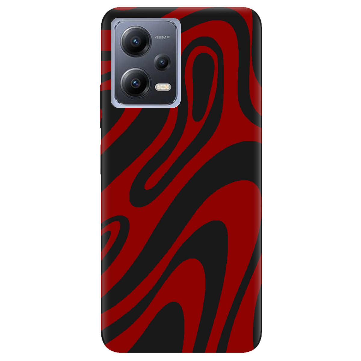 Чехол для Xiaomi Redmi Note 12 5G черный матовый soft touch Червона енергія - фото 1 - Чехлы для телефонов