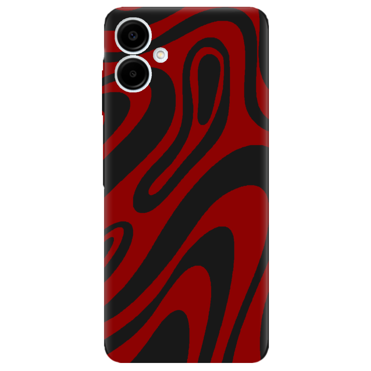 Чехол для Samsung Galaxy A06 черный матовый soft touch Червона енергія - фото 1 - Чехлы для телефонов