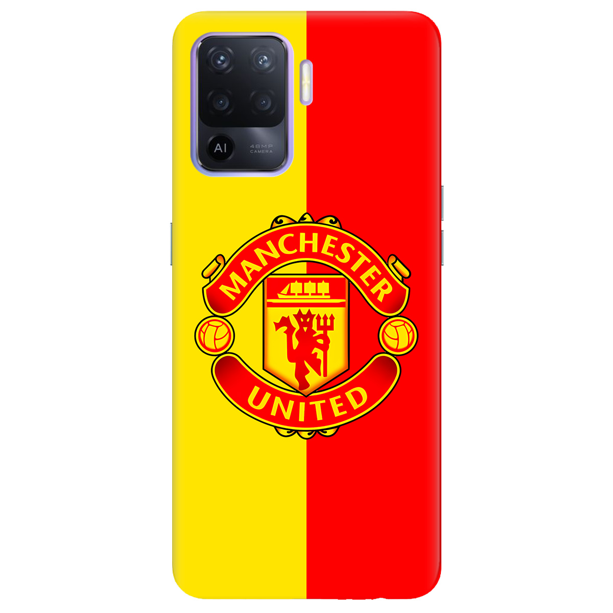 Чехол для Oppo Reno 5 Lite Manchester United - фото 1 Чехол для Oppo Reno 5 Lite Manchester United - фото 1 - Чехлы для телефонов