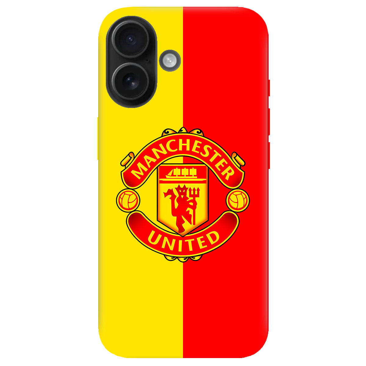 Чехол для Apple iPhone 16 Plus Manchester United - фото 1 Чехол для Apple iPhone 16 Plus Manchester United - фото 1 - Чехлы для телефонов
