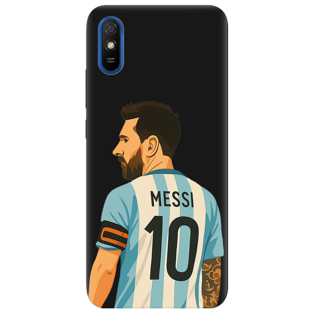 Чехол для Xiaomi Redmi 9A черный матовый soft touch Messi - фото 1 Чехол для Xiaomi Redmi 9A черный матовый soft touch Messi - фото 1 - Чехлы для телефонов