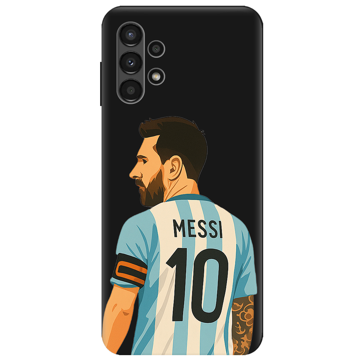 Чохол для Samsung Galaxy A13 4G чорний матовий soft touch Messi - фото 1 Чохол для Samsung Galaxy A13 4G чорний матовий soft touch Messi - фото 1 - Чохли для телефонів