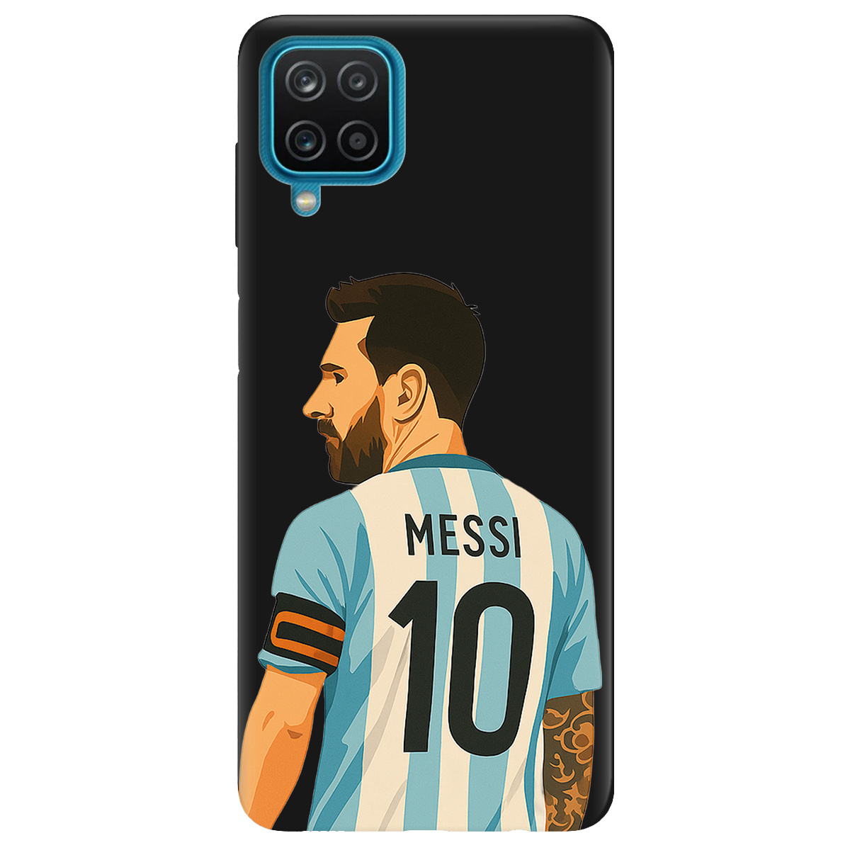 Чохол для Samsung Galaxy A12 5G чорний матовий soft touch Messi - фото 1 Чохол для Samsung Galaxy A12 5G чорний матовий soft touch Messi - фото 1 - Чохли для телефонів