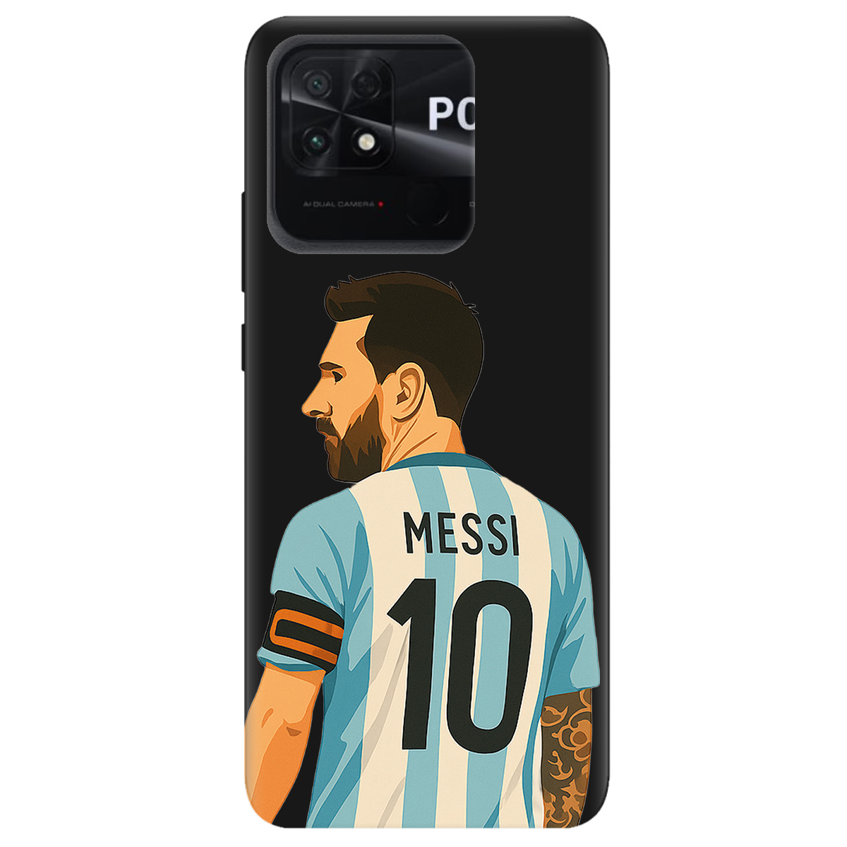 Чехол для Xiaomi Poco C40 черный матовый soft touch Messi - фото 1 Чехол для Xiaomi Poco C40 черный матовый soft touch Messi - фото 1 - Чехлы для телефонов