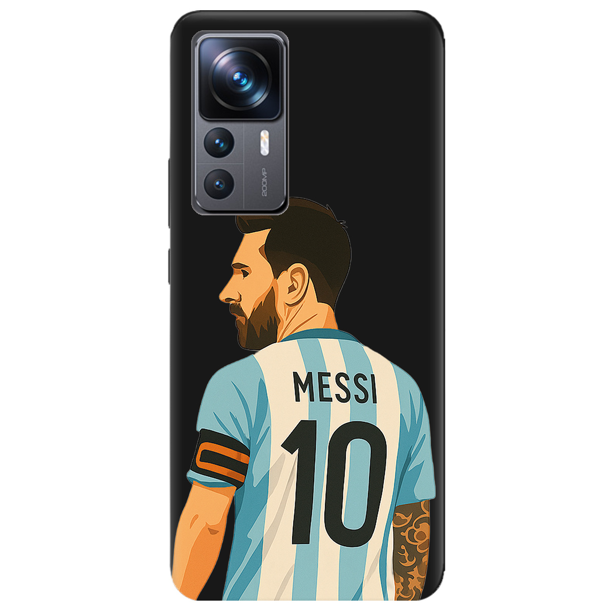 Чохол для Xiaomi 12T чорний матовий soft touch Messi - фото 1 Чохол для Xiaomi 12T чорний матовий soft touch Messi - фото 1 - Чохли для телефонів