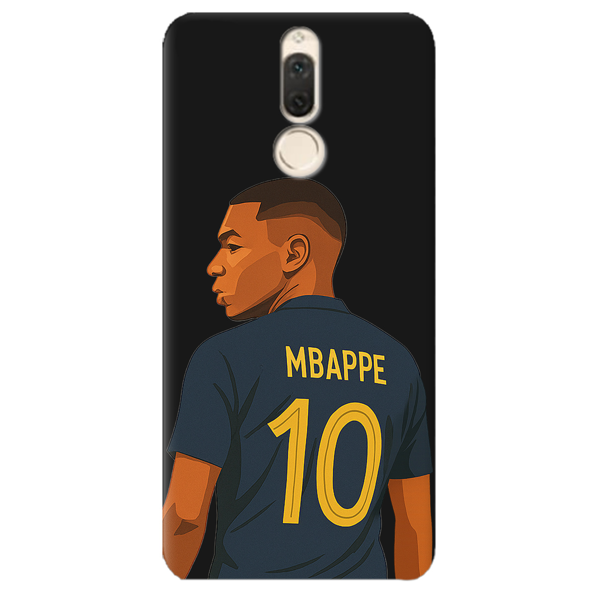 Чохол для Huawei Mate 10 Lite чорний матовий soft touch Mbappe - фото 1 - Чохли для телефонів