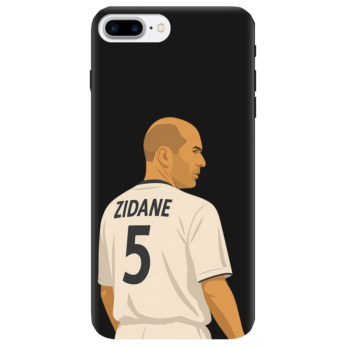 Чехол для Apple iPhone 8 Plus черный матовый soft touch Zidane - фото 1 - Чехлы для телефонов