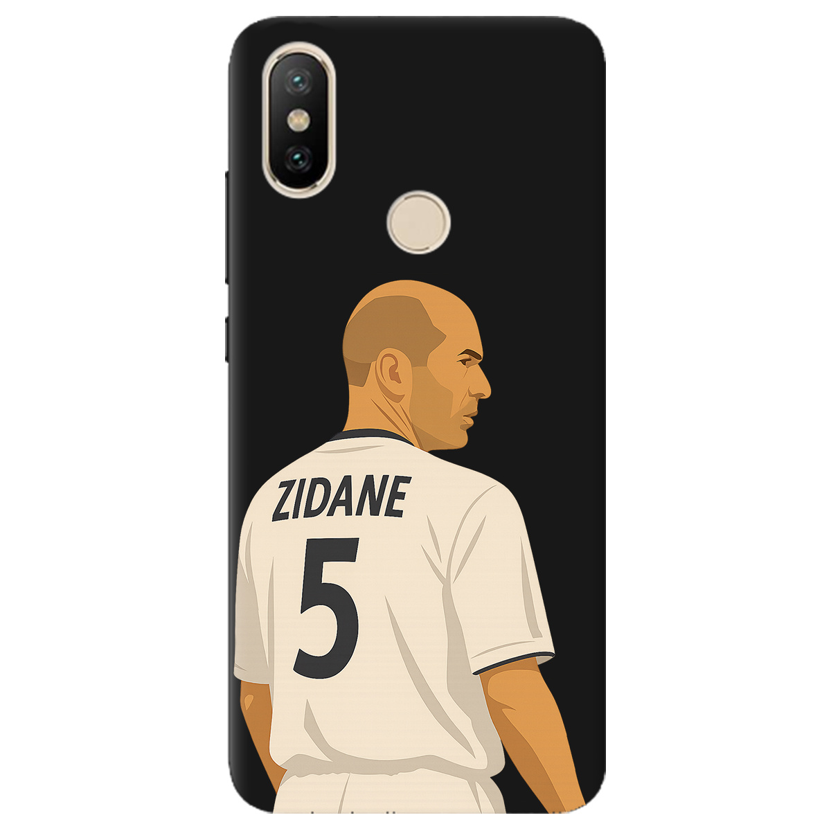 Чехол для Xiaomi Mi A2 Mi 6X черный матовый soft touch Zidane - фото 1 - Чехлы для телефонов
