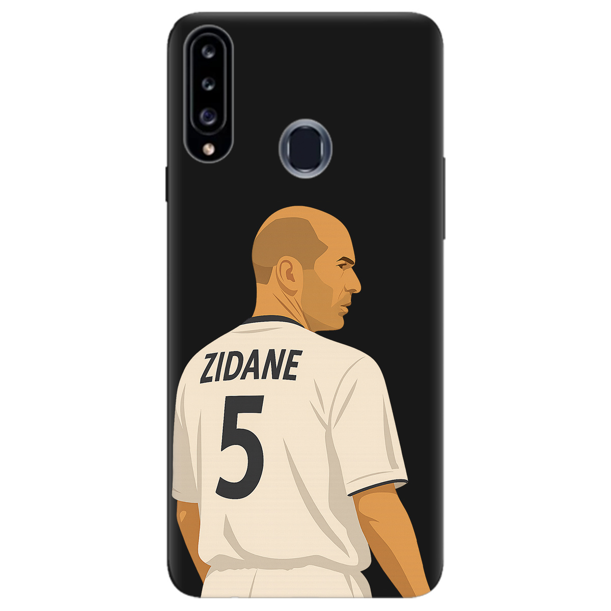 Чехол для Samsung Galaxy A20s черный матовый soft touch Zidane - фото 1 - Чехлы для телефонов