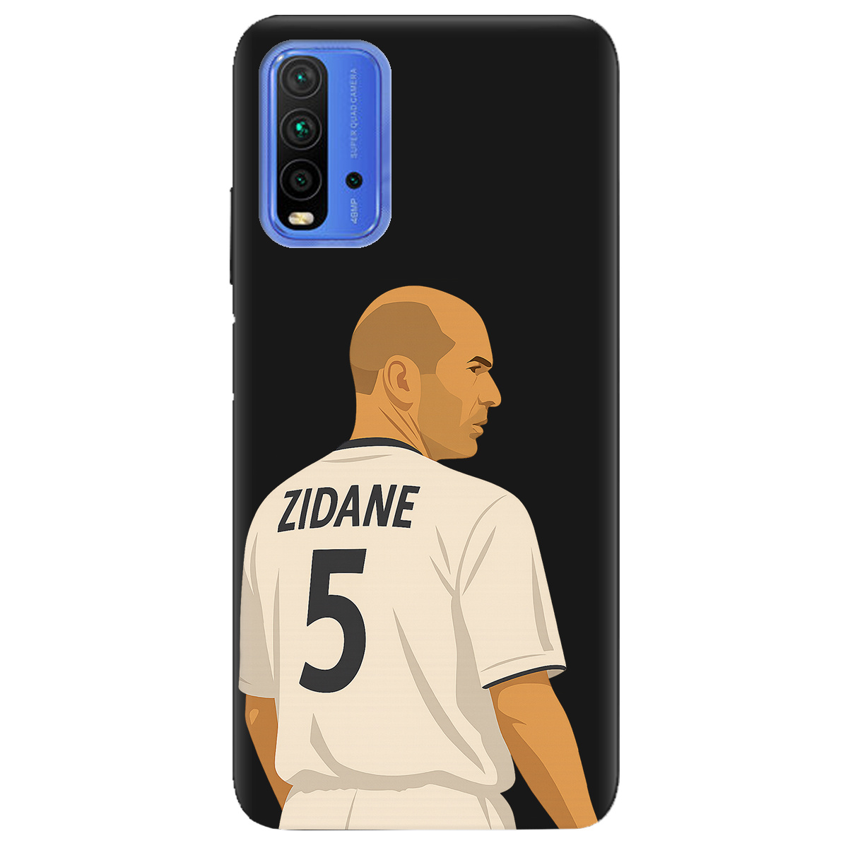Чехол для Xiaomi Redmi 9T черный матовый soft touch Zidane - фото 1 - Чехлы для телефонов