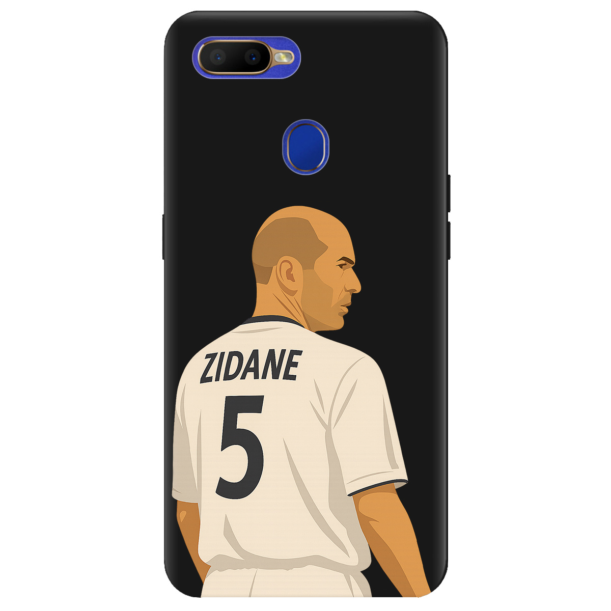 Чохол для Oppo A5s чорний матовий soft touch Zidane - фото 1 - Чохли для телефонів