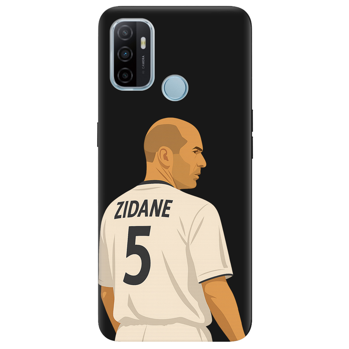 Чехол для Oppo A53/ A32/ A33 черный матовый soft touch Zidane - фото 1 - Чехлы для телефонов