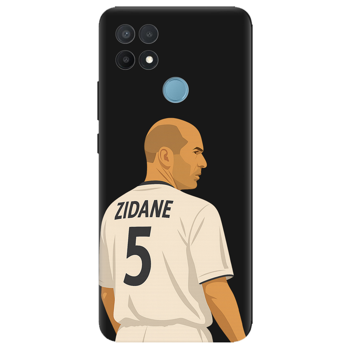 Чехол для Oppo A15s/ A15 черный матовый soft touch Zidane - фото 1 - Чехлы для телефонов
