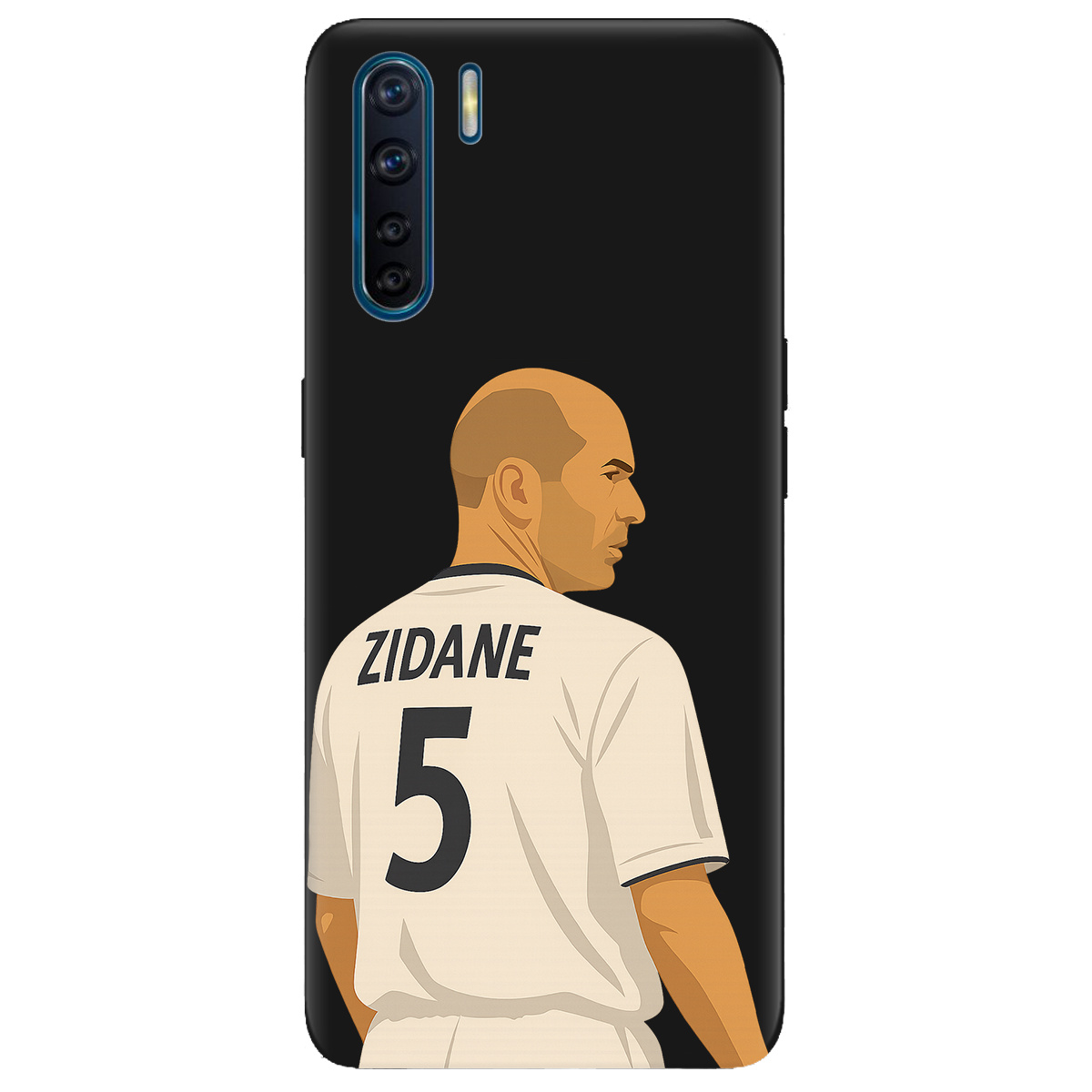 Чохол для Oppo A91 чорний матовий soft touch Zidane - фото 1 - Чохли для телефонів