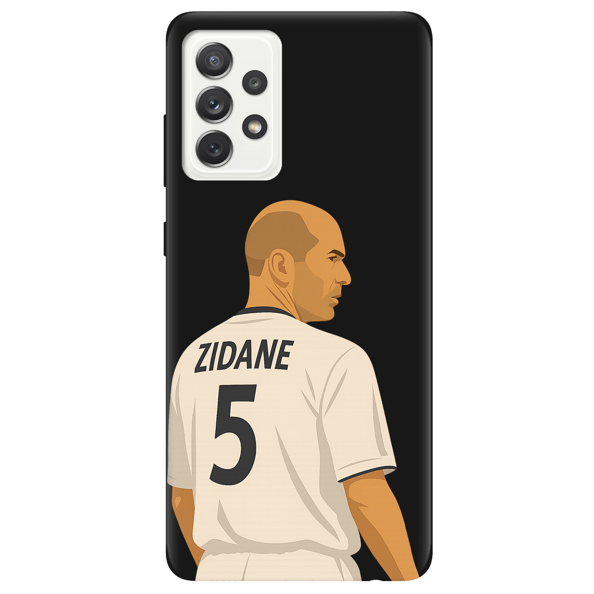 Чехол для Samsung Galaxy A72 черный матовый soft touch Zidane - фото 1 - Чехлы для телефонов