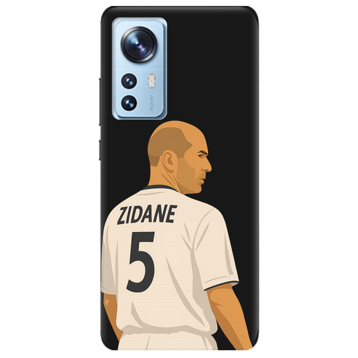 Чехол для Xiaomi 12X черный матовый soft touch Zidane - фото 1 - Чехлы для телефонов