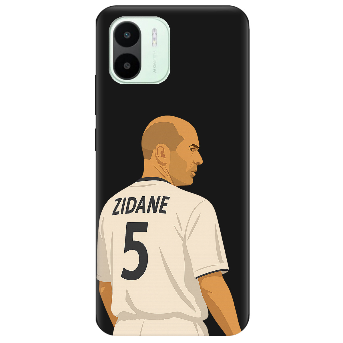 Чехол для Xiaomi Redmi A1 черный матовый soft touch Zidane - фото 1 - Чехлы для телефонов