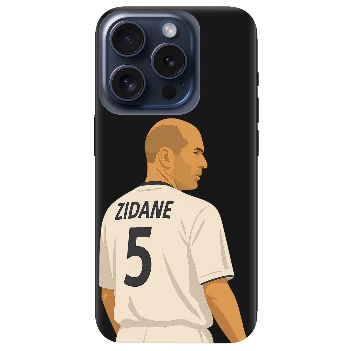 Чохол для Apple iPhone 15 Pro чорний матовий soft touch Zidane - фото 1 - Чохли для телефонів
