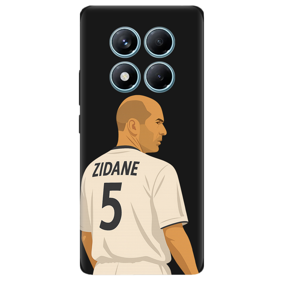 Чехол для Xiaomi Redmi Note 14 Pro 4G черный матовый soft touch Zidane - фото 1 - Чехлы для телефонов
