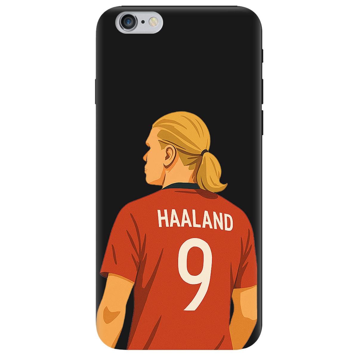 Чехол для Apple iPhone 6 Plus / 6S Plus черный матовый soft touch Haaland - фото 1 - Чехлы для телефонов