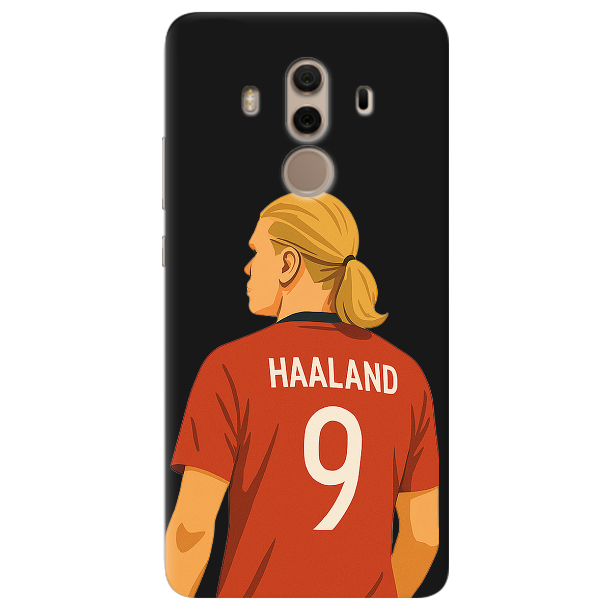 Чохол для Huawei Mate 10 Pro чорний матовий soft touch Haaland - фото 1 Чохол для Huawei Mate 10 Pro чорний матовий soft touch Haaland - фото 1 - Чохли для телефонів