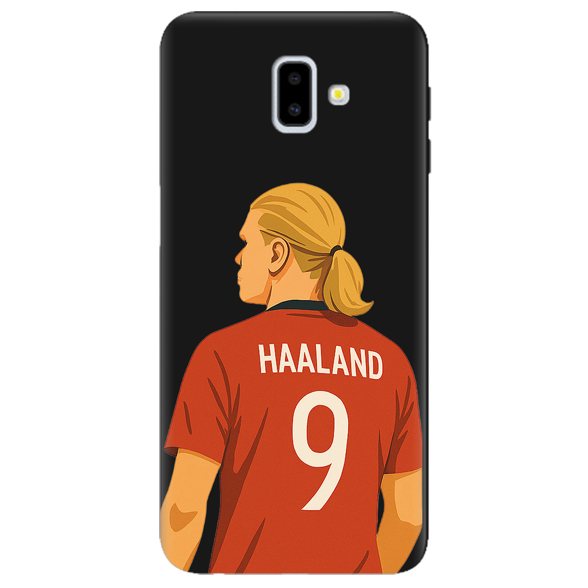 Чехол для Samsung Galaxy J6 Plus 2018 черный матовый soft touch Haaland - фото 1 Чехол для Samsung Galaxy J6 Plus 2018 черный матовый soft touch Haaland - фото 1 - Чехлы для телефонов