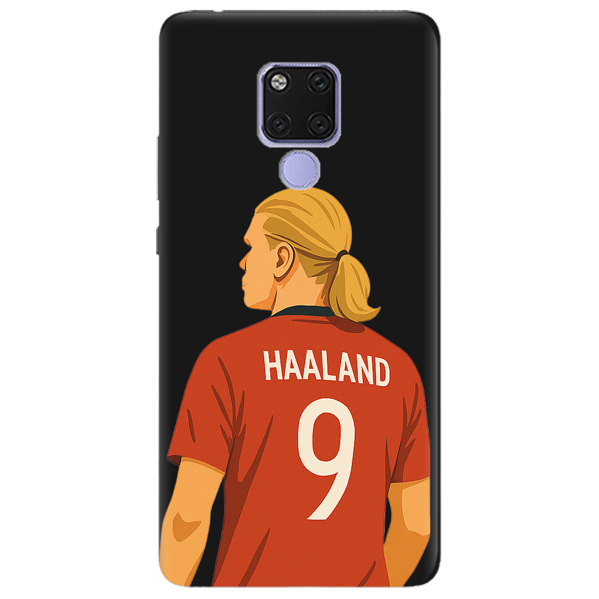 Чехол для Huawei Mate 20 черный матовый soft touch Haaland - фото 1 - Чехлы для телефонов