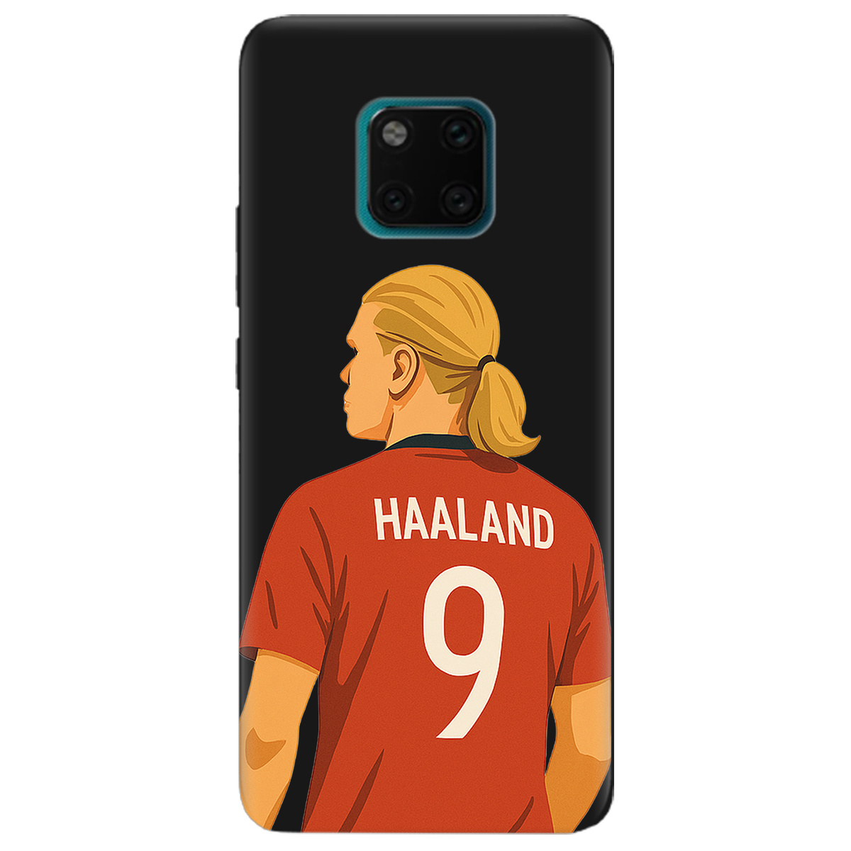 Чехол для Huawei Mate 20 Pro черный матовый soft touch Haaland - фото 1 - Чехлы для телефонов