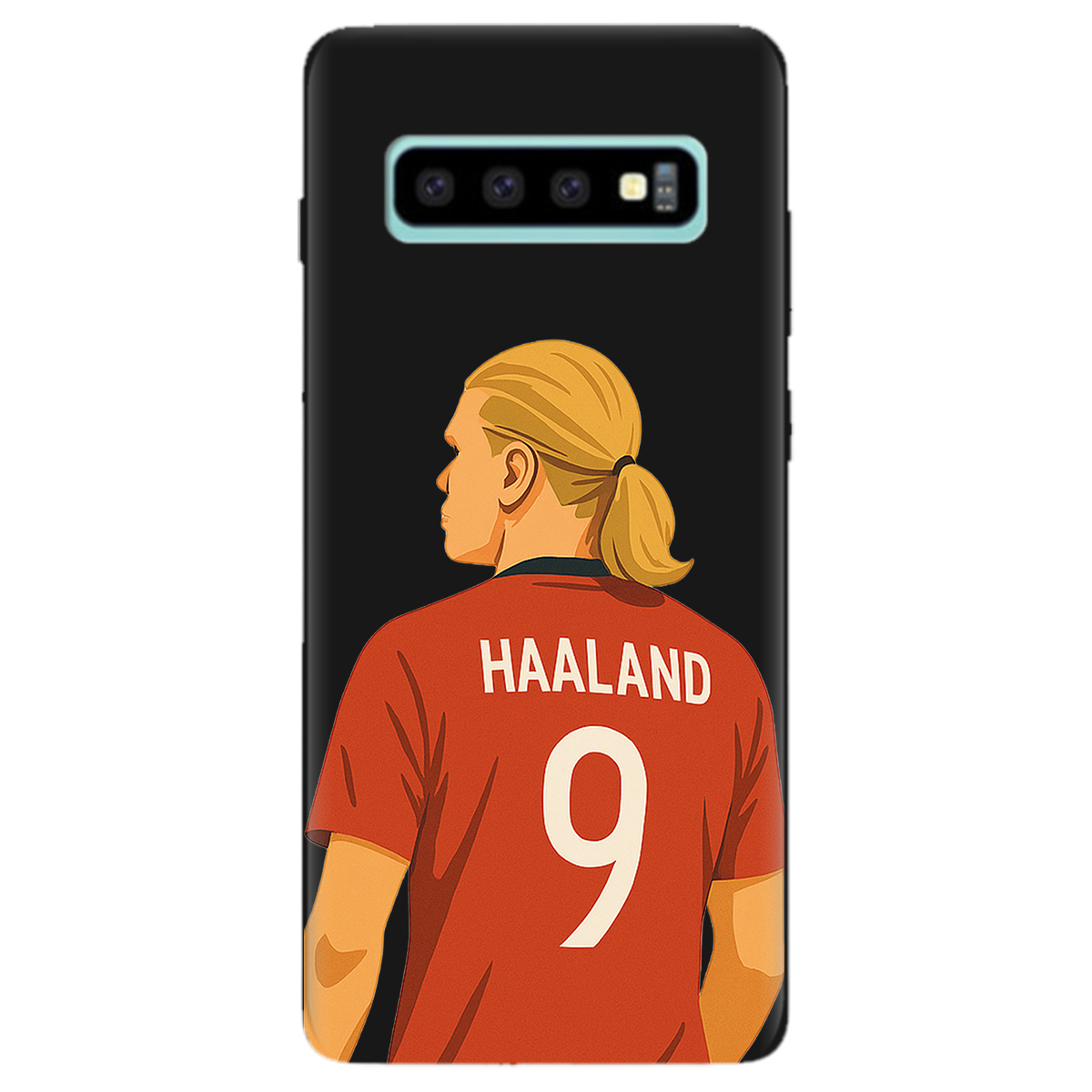 Чохол для Samsung Galaxy S10 Plus чорний матовий soft touch Haaland - фото 1 - Чохли для телефонів