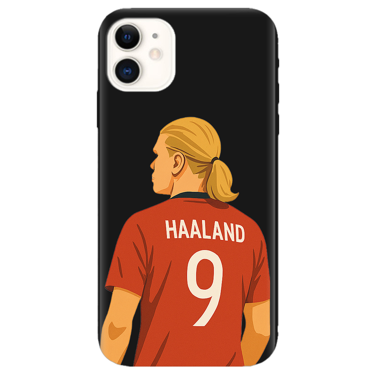 Чехол для Apple iPhone 11 черный матовый soft touch Haaland - фото 1 - Чехлы для телефонов