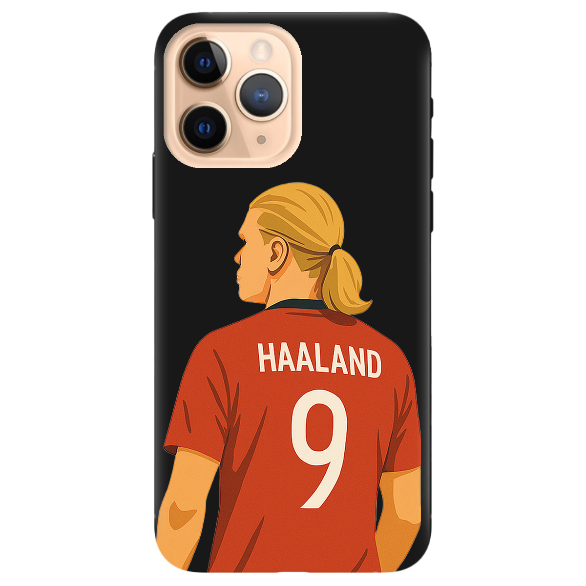 Чехол для Apple iPhone 11 Pro черный матовый soft touch Haaland - фото 1 Чехол для Apple iPhone 11 Pro черный матовый soft touch Haaland - фото 1 - Чехлы для телефонов